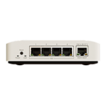 2369 m | Introducing the CRS304-4XG-IN – a compact yet highly capable 10 Gigabit Ethernet switch designed to simplify your network setup routine. Unlike typical 10 Gigabit products, the new CRS304 is equipped with four ready-to-use 10 Gigabit Ethernet ports straight out of the box. That’s right – you don’t need any extra SFP modules, just pure plug-and-play! Also, there is an additional Gigabit Ethernet port – for management purposes.