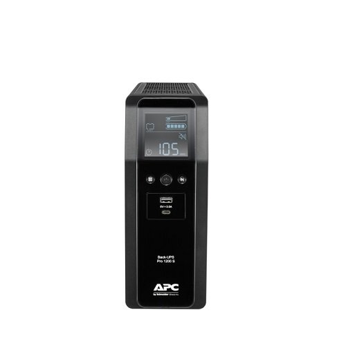 APC Back-UPS Pro 1200S 1200VA 230V Sinewave AVR LCD 8 IEC outlets (2 surge) – BR1200SI