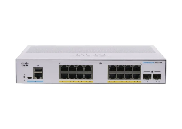 Cisco CBS350-16P-2G-NA Business 350 Series 16-Ports PoE+ GE Switch
