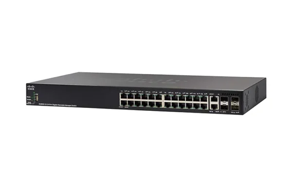 Cisco SG350X-24MP-K9-NA Small Business 350X 24-Ports PoE+ Switch