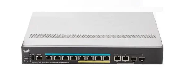 Cisco SG350X-8PMD-K9-NA Small Business 350X 8-Ports PoE+ GE Switch