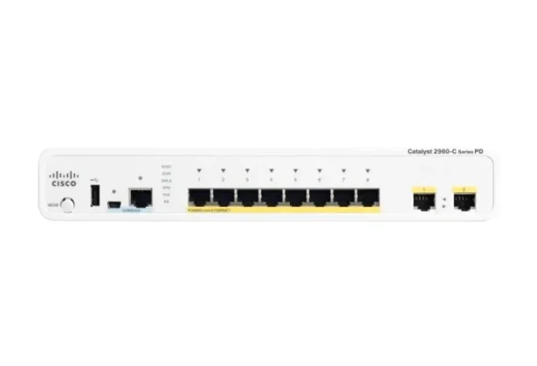 Cisco WS-C2960CPD8PTL-RF Catalyst 2960-C Series 8-Ports PoE Switch